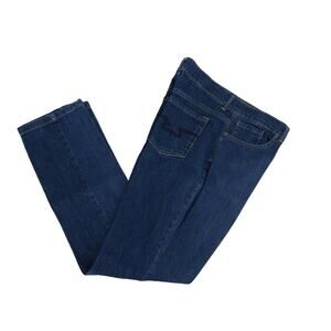 Emily B Size 16 Darker Medium Wash Straight Leg High Rise Blue Jeans